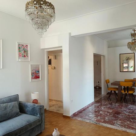 Stylish Artistic Flat With View, Three Min To Metro Atenas Exterior foto
